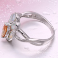 Neueste Opal Verlobungsring Mode Opal Schmuck cz Stein